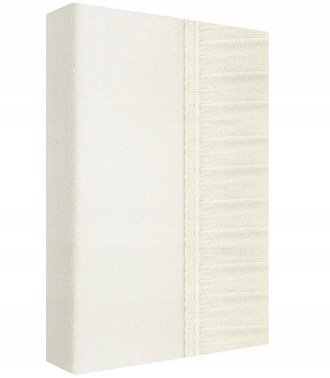 Fijne Frotte Hoeslaken met Elastiek 200x220cm Ecru