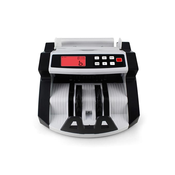 Compteur automatique de billets de banque multi-devises, Machine à compter les billets d'argent, affichage LCD avec UV MG US Plug gray