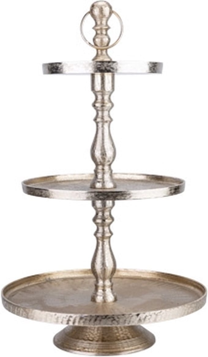 Cosy @ Home Etagere Brushed Goud 44x44xh75cm Alumini