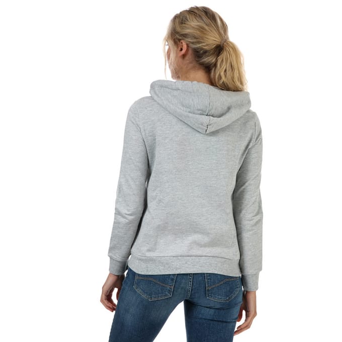 Armani Exchange hoody met rits voor dames in grijs