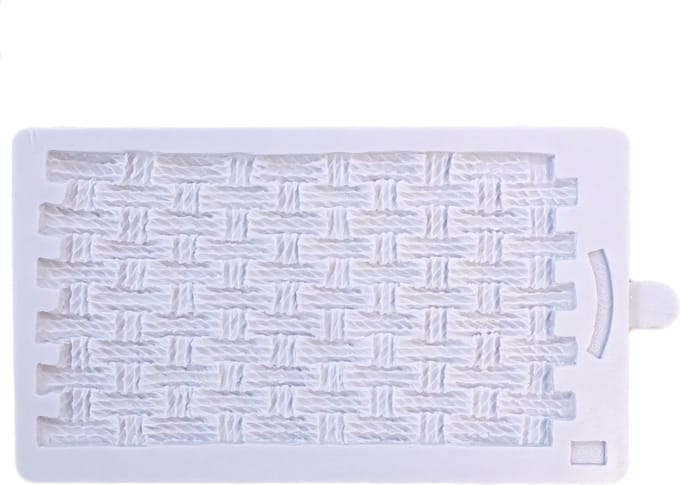 Karen Davies Siliconen Mould - Rustic Basket Weave by Alice