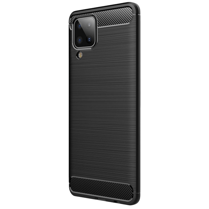 Mocaa Samsung Galaxy A12 Hoesje Schokbestendig Slank Zwart