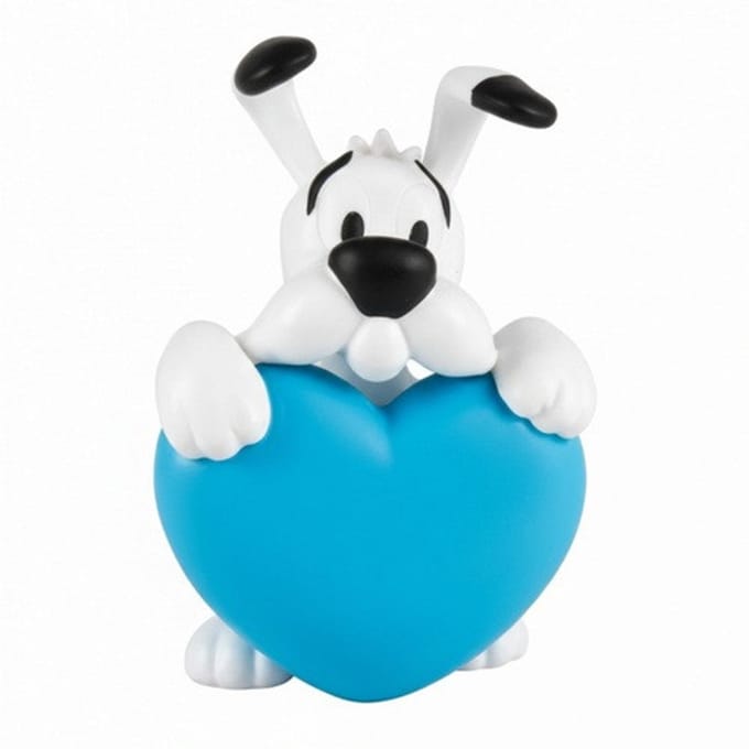 Plastoy Asterix PVC Figure Dogmatix Blue Heart 4.5 cm Mini-Figuur