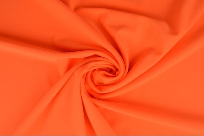 Lycra stof - Neon oranje - 1 meter - Per meter - 155cm breed
