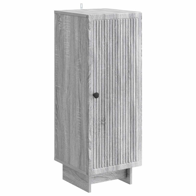 vidaXL - Dressoir - Grijs - Sonoma - 33 - x - 34,5 - x - 90 - cm - Bewerkt - hout