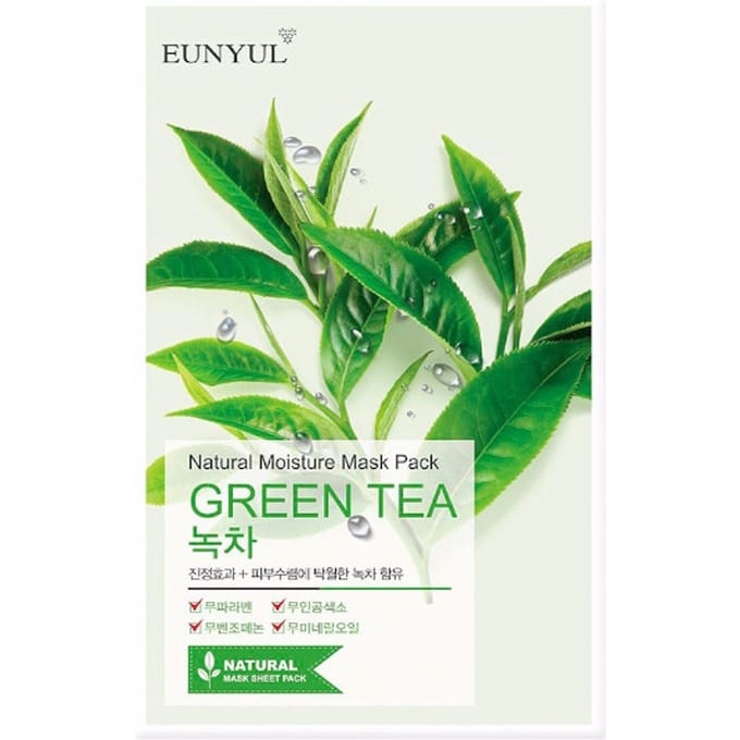 EUNYUL - Natural Moisture Mask Pack - Green Tea - 1stuk