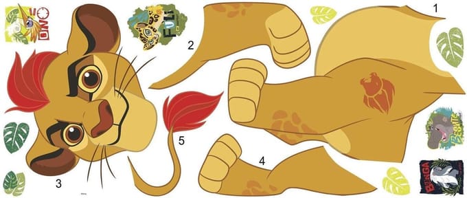RoomMates muurstickers Kion vinyl 14 stuks