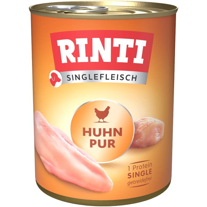 Rinti - Enkelvoudig vlees 6x800g - Puur kip