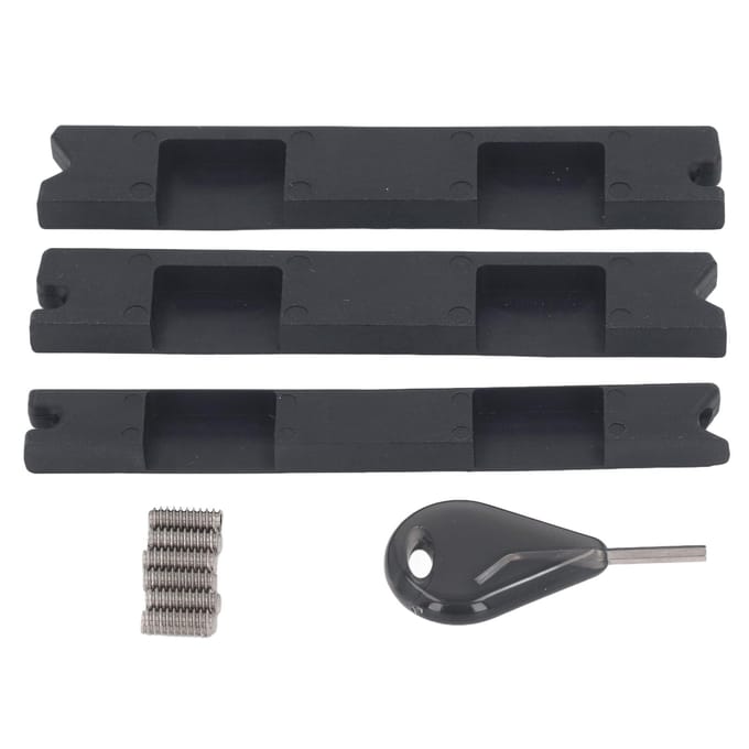 Fin Box Converter Professionele Plastic Surfboard Fin Plug Adapter met Fin Sleutel Schroeven voor FUTURE black