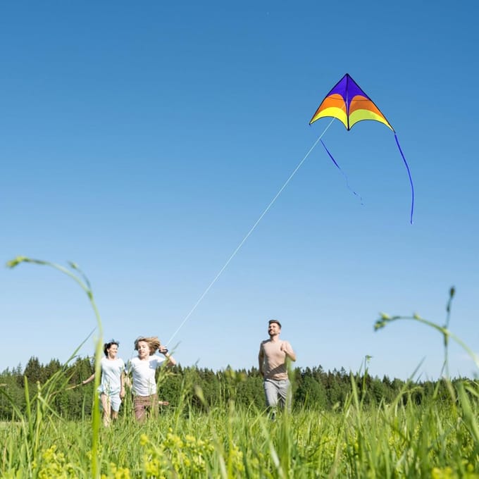 Grote Delta Vlieger Set van 3 - Ideaal voor Kinderen en Volwassenen van 4-12 Jaar