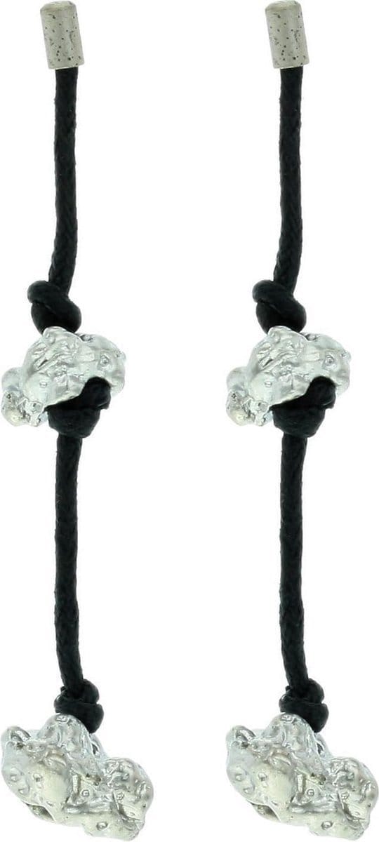 Behave - Oorbelhangers dames - Zilverkleur - Boho chic - 5,5 cm