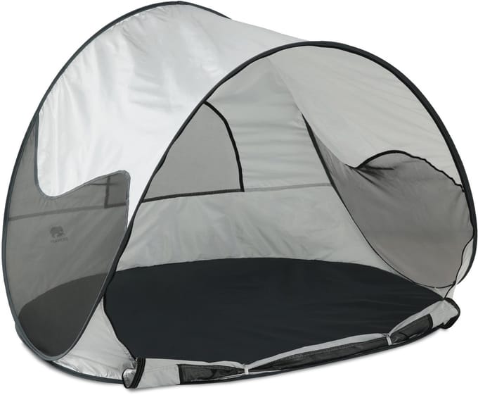 Deryan Luxe Pop Up Strandtent - Anti-UV 50+ - Silver
