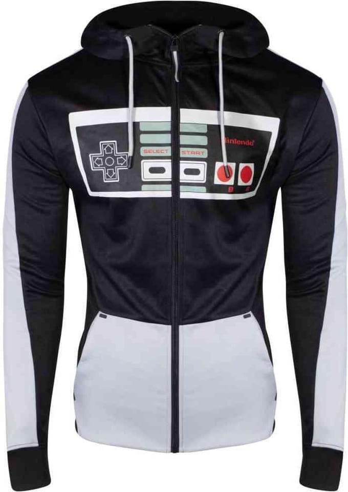 Nintendo Nintendo Vest met capuchon -S- Controller Zwart/Grijs
