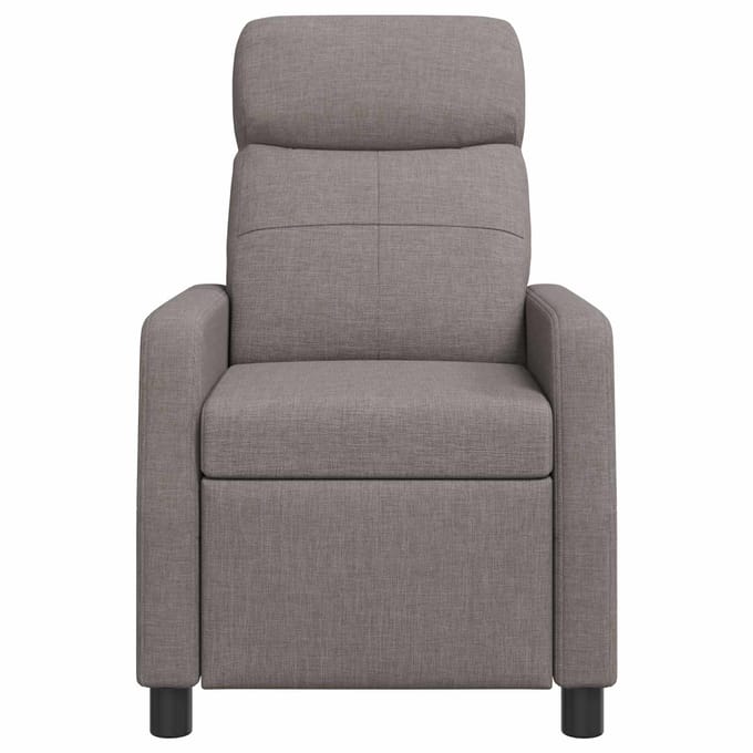 vidaXL - Recliner - Taupe - Stof