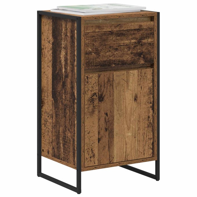 vidaXL - Dressoir - Oud - Hout - 43 - x - 36 - x - 75,5 - cm - Bewerkt - hout