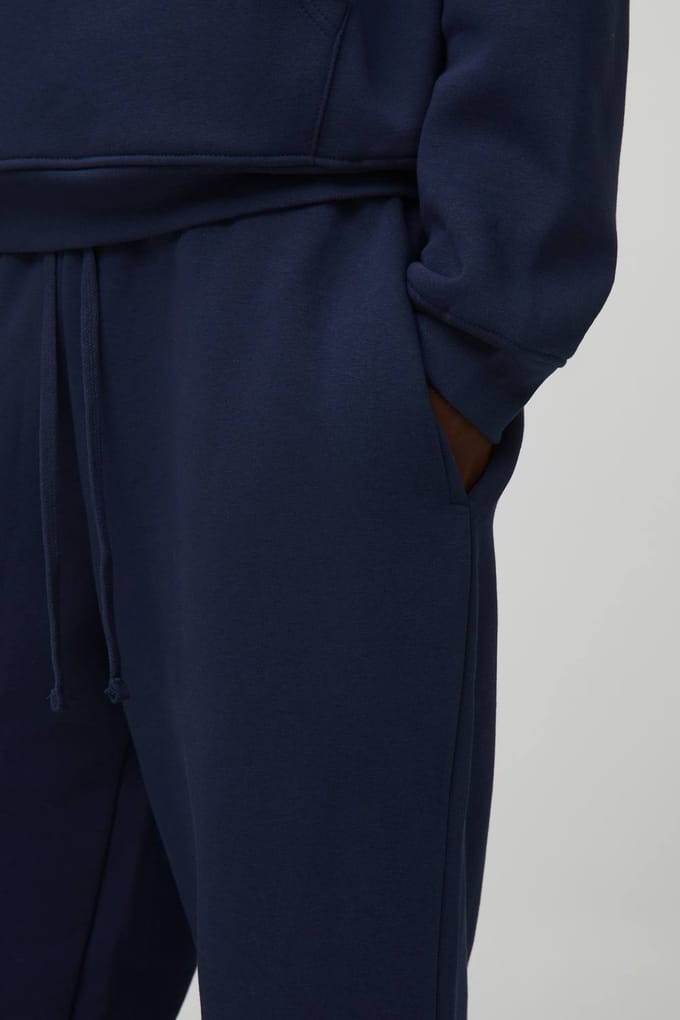Basic jogger met rechte pijpen | Navy | Size Small