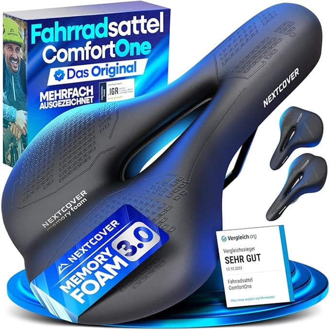 Nextcover Fietszadel - Memory Foam - Ergonomisch - Trekking