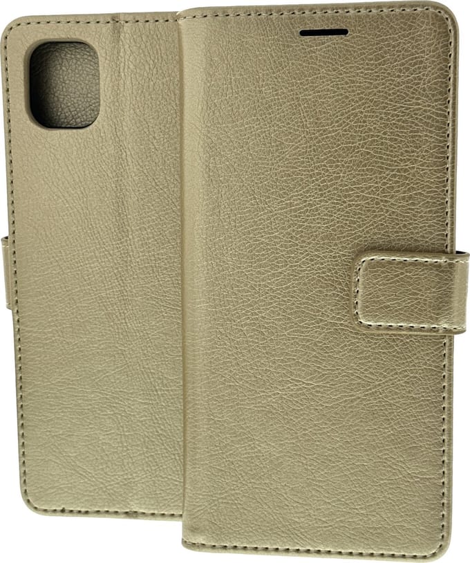 Portemonnee Book Case Hoesje Geschikt voor: Samsung Galaxy A04 - Goud