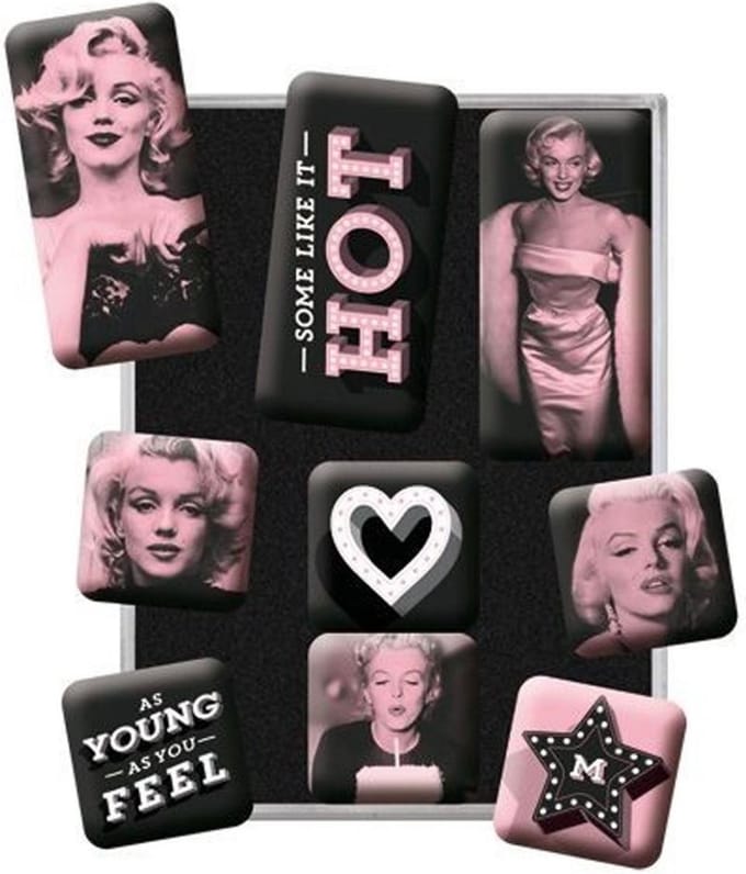 Marilyn Monroe - Magneetjes - Some Like It Hot - Set - 9 stuks