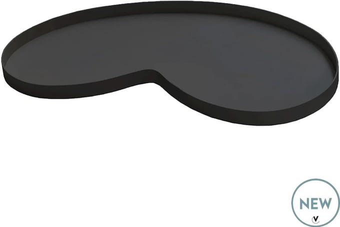 Dienblad Villeta - Medium - black - zwart - L67,5 x B36 x H2 cm