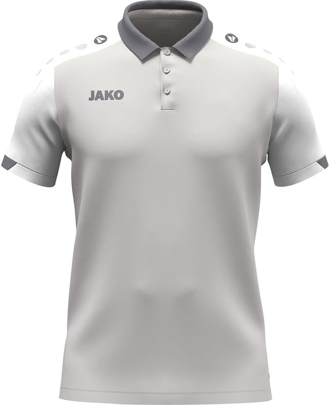 Jako Dynamic Polo Heren - Lichtgrijs / Wit / Grijs | Maat: 4XL