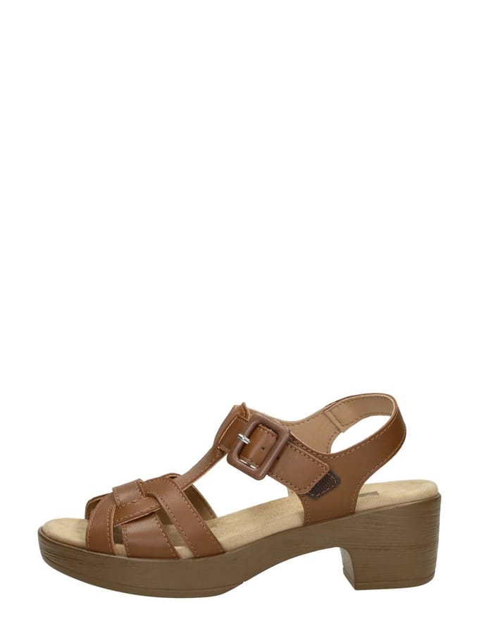 SUB55 Comfort Collection Luz 04 Sandalen Hak - Cognac - Maat 41