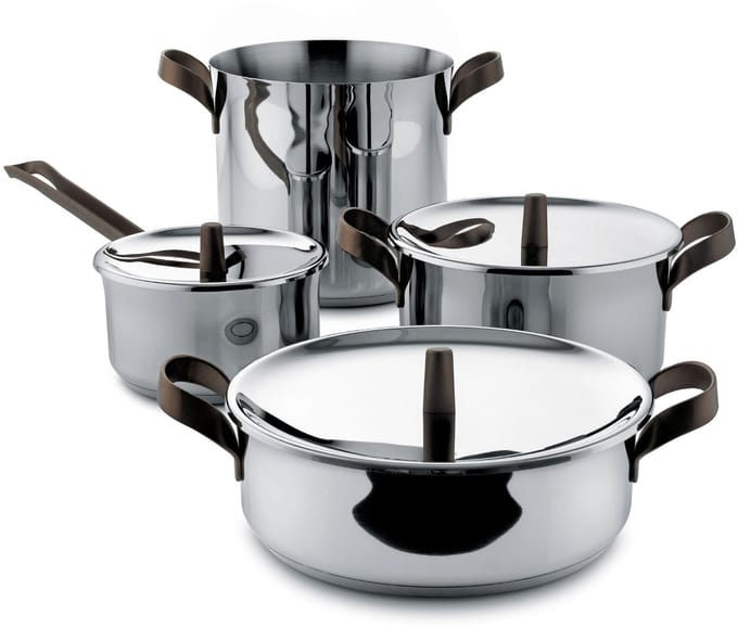 Alessi Pannenset PU100S7 Edo - RVS - Inductie - 7-delig