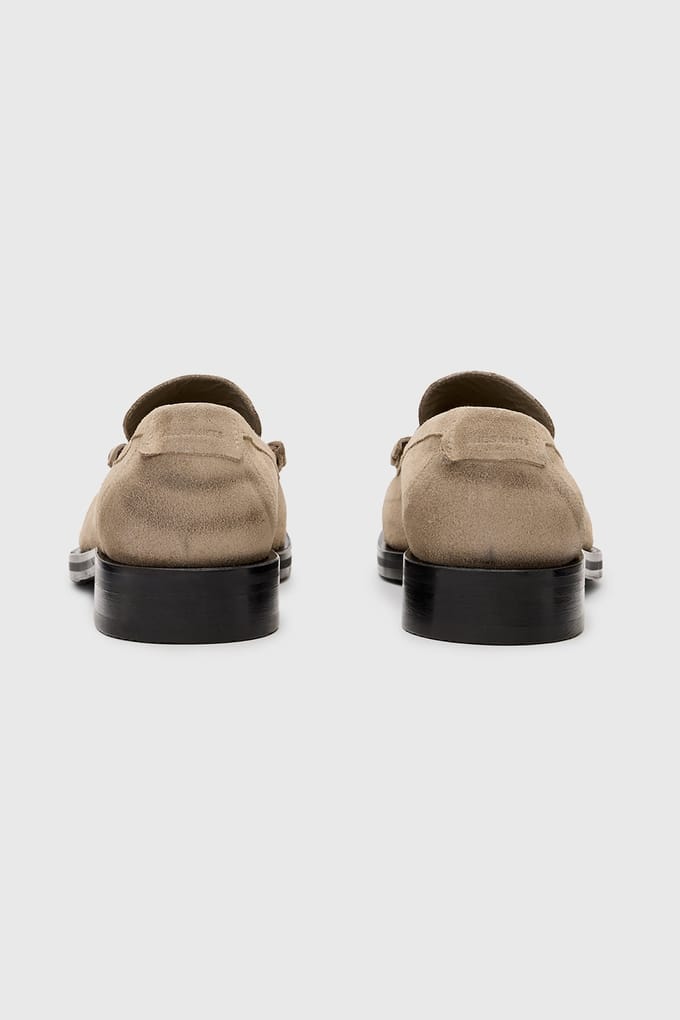 AllSaints Bloom Woven Loafer Cloudy Grey Taglia: 42 | Mocassini Outlet | Uomo | Grigio