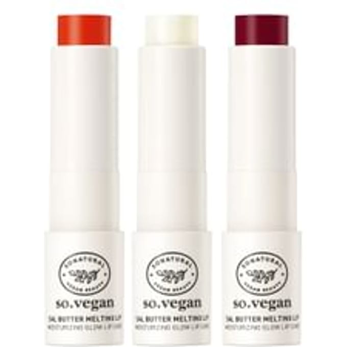 so natural - So Vegan Sal Butter Melting Lip - 3 Colors #01 Clear Balm