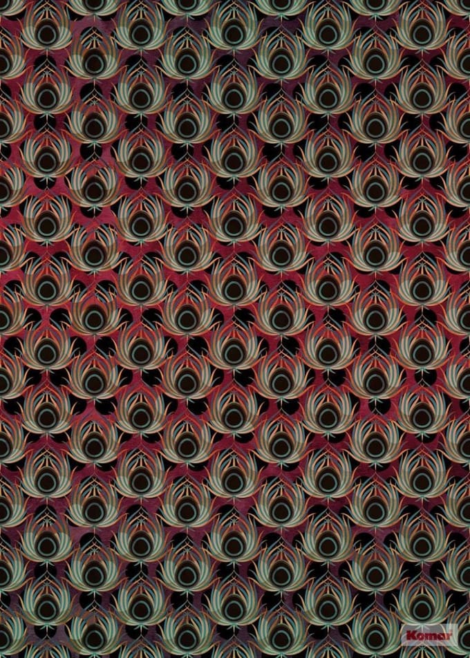 Fotobehang Rode Pauw - Meerkleurig - 2,80m X 200cm