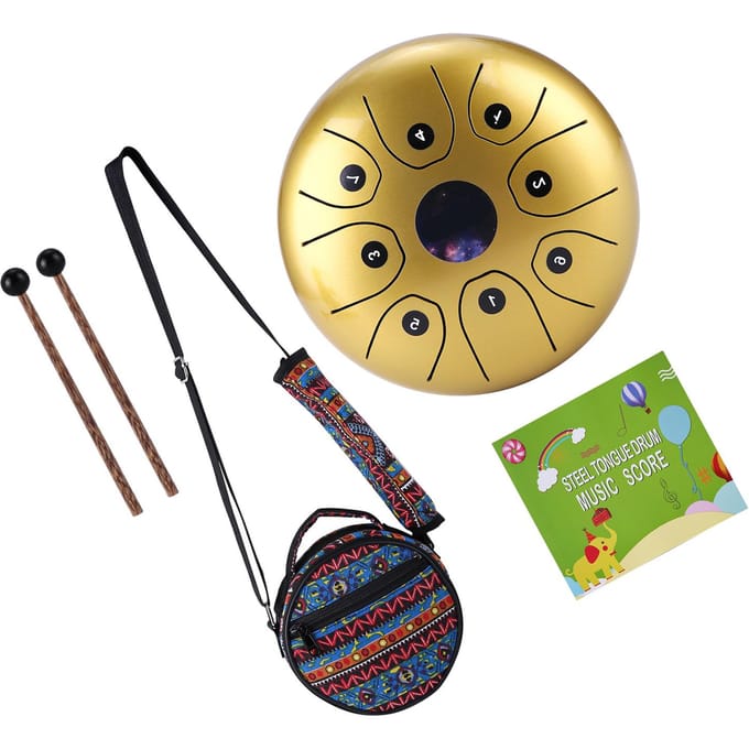 5,5 inch Mini Steel Tongue Drum 8 noten CKey Handpan Drum Steel Pocket Drum Percussie