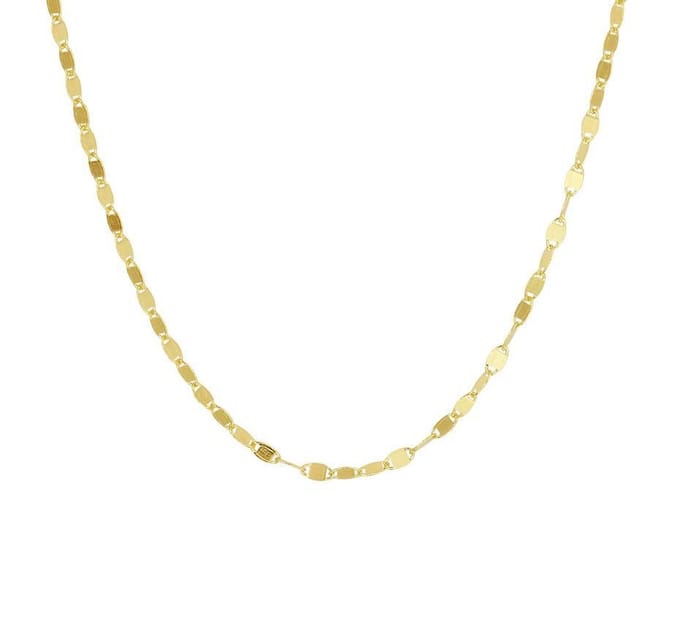 YO&NO - Ketting - Goud - Oogje rond - 2 mm  - 45 cm -  Sieraden vrouw - 585 goud