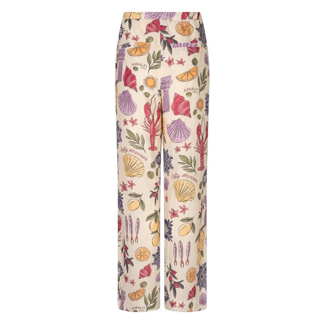 Lofty Manner Broek Trouser Luca Re38 Multi Element Print Dames Maat - S