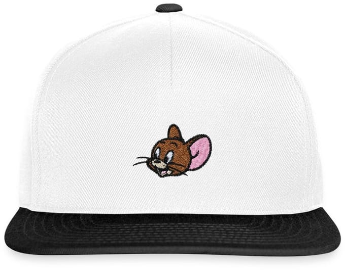 Tom And Jerry Jerry Als Borduurmotief Snapback cap