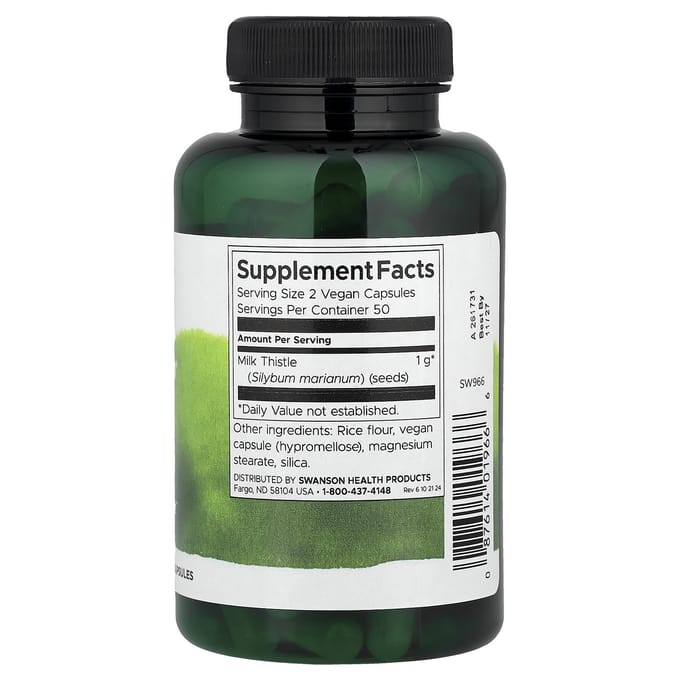 Full Spectrum® Mariadistel, 500 mg, Vegan Capsules, 100