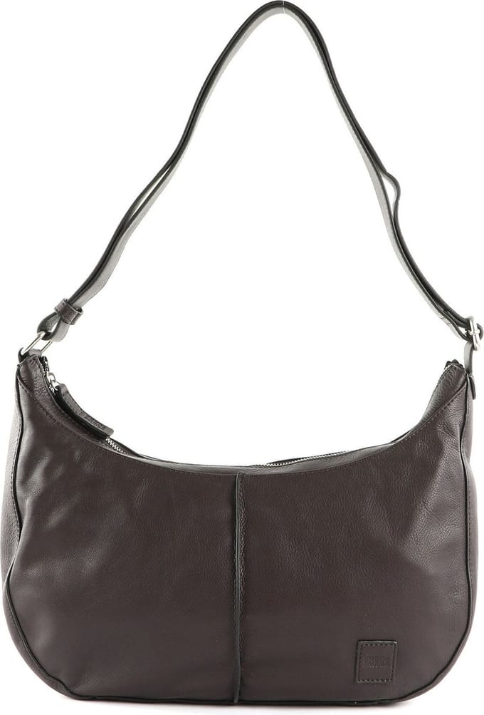 FREDsBRUDER Leren Schoudertas FB Midi Shoulderbag Dark Maroon Donkerbruin