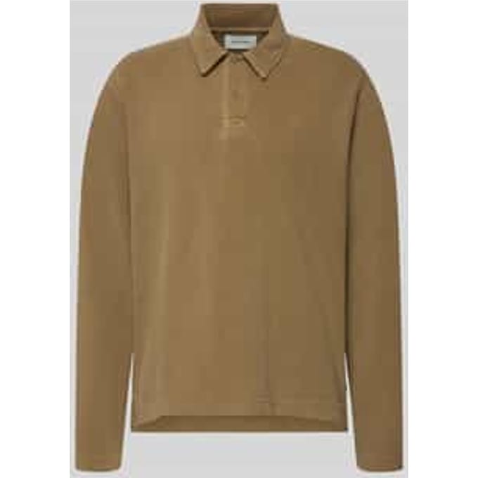 Loose fit poloshirt van katoen model 'Thiago'
