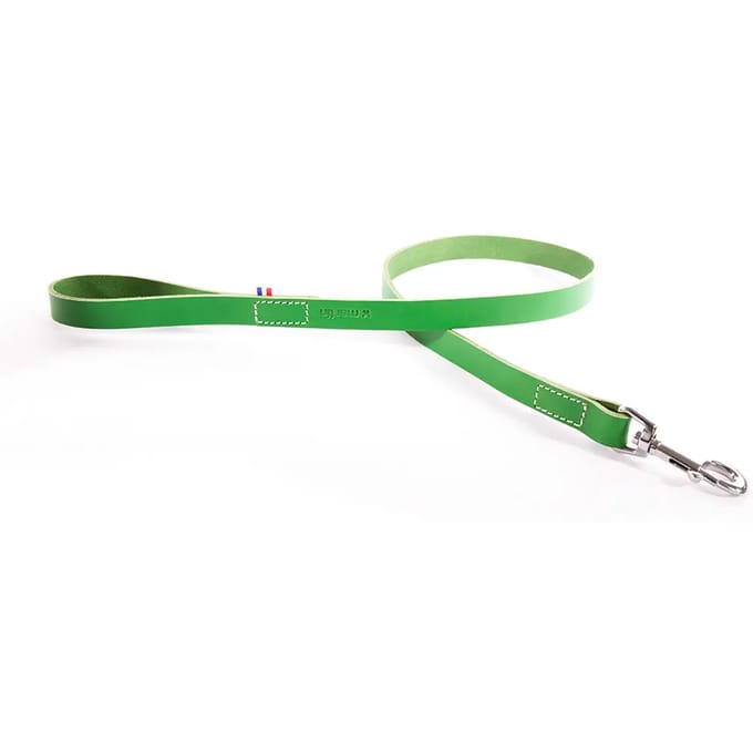 Bicolore leren hondenriem Martin Sellier 499