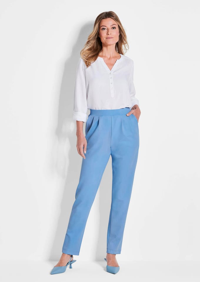 Broek SARA - lichtblauw - Gr. 38 van Goldner Fashion
