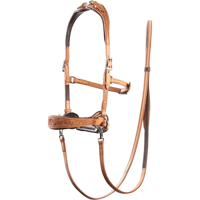 Bitloze hoofdstellen voor paarden Edix Saddles ED2-Rose