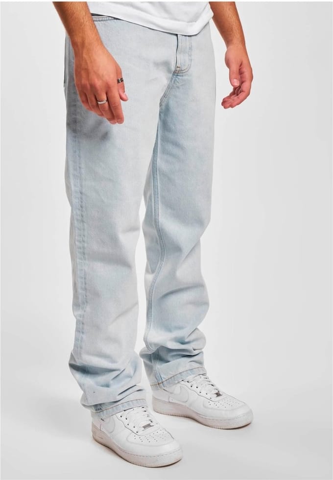 DEF - Kant Straight Fit Broek - Taille, 34 inch - Blauw