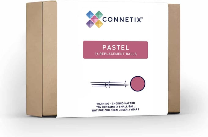 CONNETIX - Magnetisch Tegels - Pastel Ballenpakket - 16 Stuks - Magnetisch Speelgoed