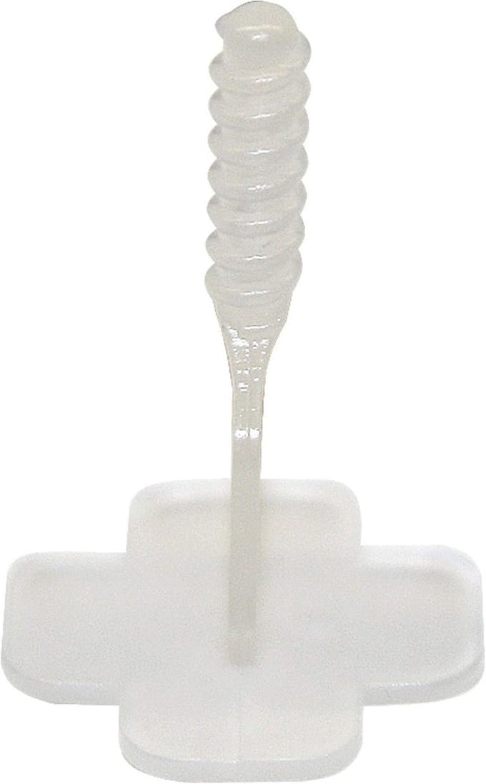 Schroefdraadasbasis voor 2 mm voegen, 250 stuks, transparant nivelleringssysteem, tegelleghulp