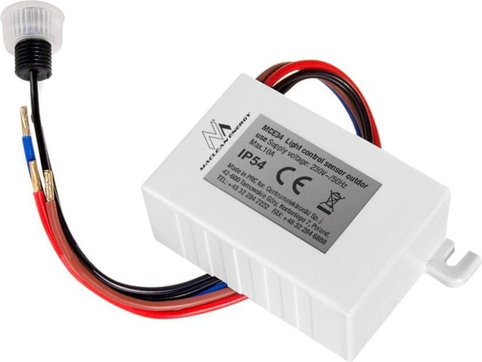 Maclean MCE34 - Schemer schakelaar met externe sensor - 2300W 50Hz 10A