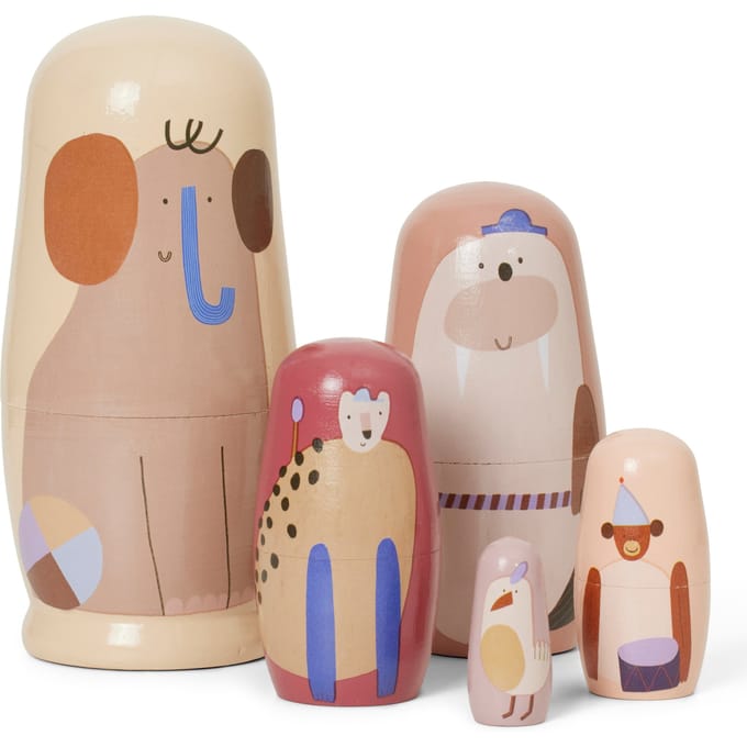 Ferm Living - Critter Poppen - multi - meerkleurig
