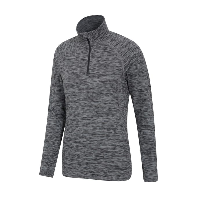 Mountain Warehouse Dames/Dames Bend & Stretch Half Rits Midlayer (Zwart)