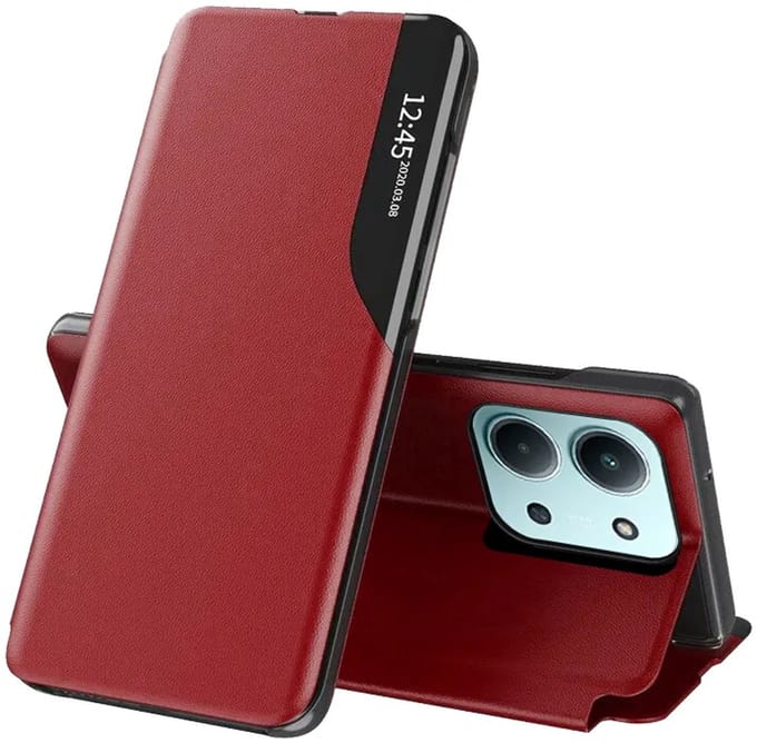 Hoesje geschikt voor Xiaomi Redmi 15C / Xiaomi Poco C85 - Techsuit eFold Book Case - Rood