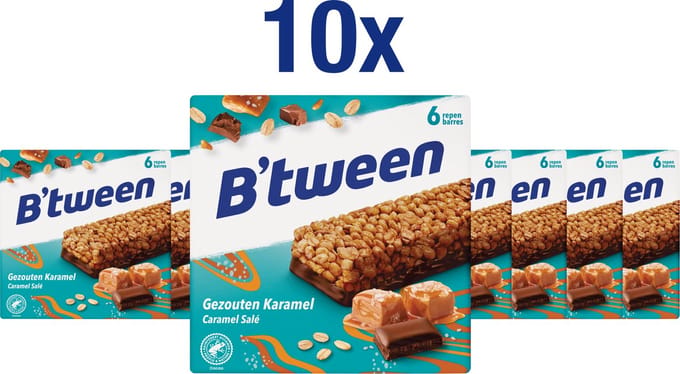 B'tween Gezouten Karamel - Mueslirepen - Muesli - 60 repen x 23 gram