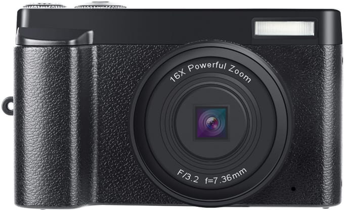 Digitale camera 24 MP met groothoeklens