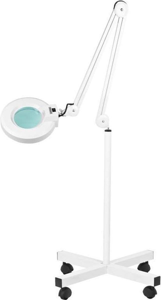 Loeplamp met Rolstatief en LED - Vergrotings lamp - werklamp